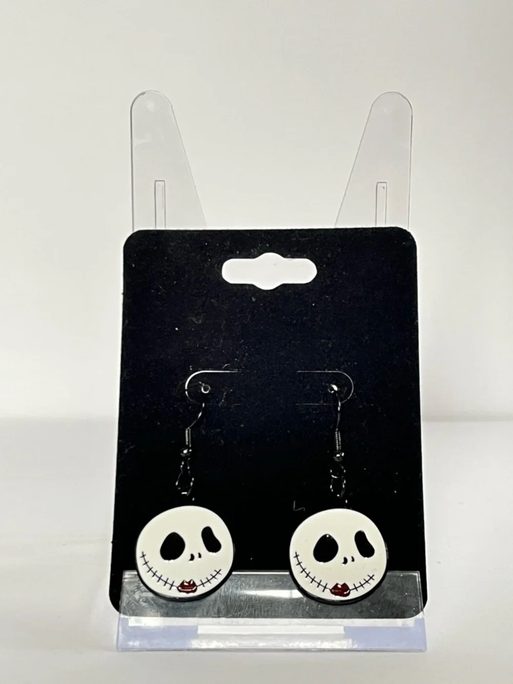 Handmade Jack Skellington Enamel Dangle Earrings